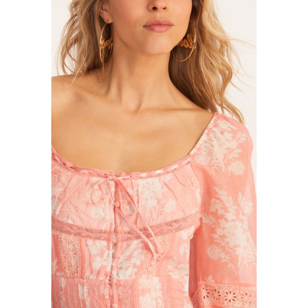 LOVESHACKFANCY Floral Print Mini Dress - Picture 10 of 14